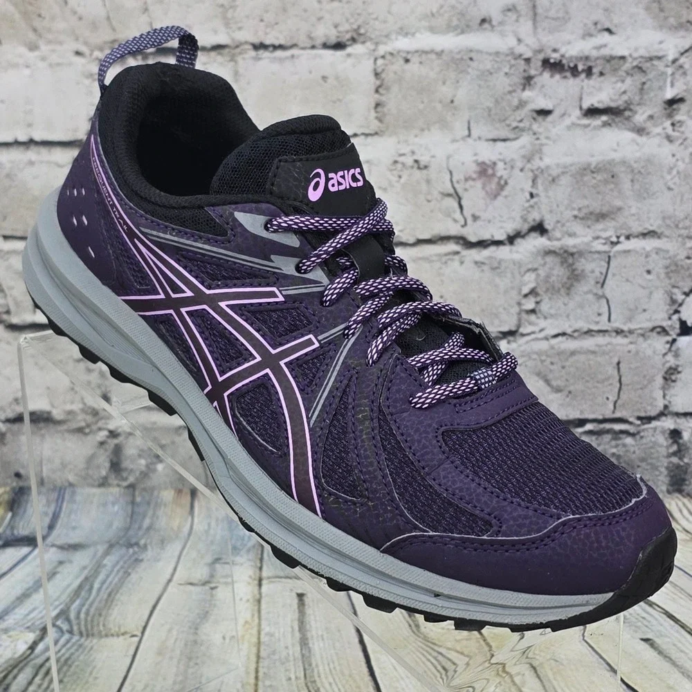 ASICS Frequent Trail Running Shoes Womens 10 Purple 1012A022 Hiking Sneakers - Picture 1 of 9